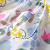 19F112 Baby Girls Romper Jumpsuit Floral Printed Short Sleeve