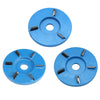 3 / 5 / 6 Teeth 90mm Wood Carving Disc Angle Grinder Attachment Multifunction Milling Cutter
