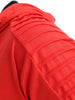 Sports Full Zipper Gradient Print Shoulder Pleated Hoodie