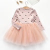 Girls Dress Long Sleeve Round Neck