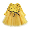 Girls Dress Long Sleeve Round Neck