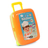 Children Toy Set Trolley Suitcase with Round Pulley Telescopic Rod