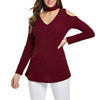Knit Cut Out Long Sleeve Top