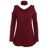 Knit Cut Out Long Sleeve Top