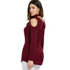 Knit Cut Out Long Sleeve Top