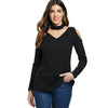 Knit Cut Out Long Sleeve Top