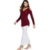 Knit Cut Out Long Sleeve Top