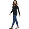 Knit Cut Out Long Sleeve Top