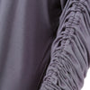 Long Sleeve Asymmetrical T-shirt with Drawstring
