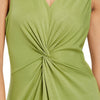 Ruched Longline V Neck Dress