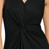 Ruched Longline V Neck Dress
