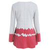 Contrast Color Long Sleeve Cardigan