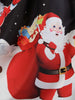 Santa Claus Print Long Sleeve Christmas Dress