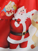 Santa Claus Print Long Sleeve Christmas Dress