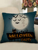 Halloween Party Moon Night Print Decorative Pillowcase