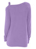 Knotted Skew Neck Sweater