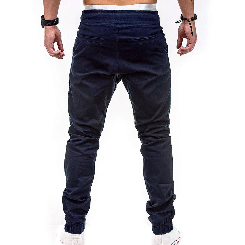 Casual Zipper Embellished Jogger Pants