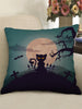 Halloween Moon Night Animal Print Decorative Pillowcase
