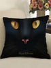 Halloween Cat Print Decorative Pillowcase