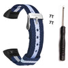 TAMISTER Striped Canvas Replacement Wristband for HUAWEI Honor 5 / 4 Smart Bracelet