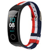 TAMISTER Striped Canvas Replacement Wristband for HUAWEI Honor 5 / 4 Smart Bracelet