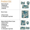 Octopus Printed Durable Bathroom Shower Curtain  Waterproof  Bath Curtain Sets Toilet Cover Mat Non-Slip Bathroom Rug Set