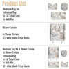 Marbling Printed Bathroom Shower Curtain  Waterproof  Bath Curtain Sets Toilet Cover Mat Non-Slip Bathroom Rug Set