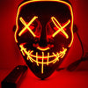 Halloween LED Glowing Mask Fluorescent Mask Scary Mask for Halloween Theme Party Bar Show