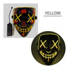 Halloween LED Glowing Mask Fluorescent Mask Scary Mask for Halloween Theme Party Bar Show