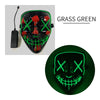 Halloween LED Glowing Mask Fluorescent Mask Scary Mask for Halloween Theme Party Bar Show
