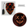 Halloween LED Glowing Mask Fluorescent Mask Scary Mask for Halloween Theme Party Bar Show