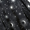 Sun and Moon Print Lace Panel Sleeveless Dress