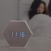 Smart Home Multi-function Mirror USB Bedroom Alarm Clock Night Light