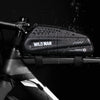 WILD MAN Bicycles Mountain Bike Tube Front Bag with Rainproof Large Capacity