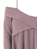 Crisscross Open Shoulder Tunic Sweater