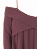 Crisscross Open Shoulder Tunic Sweater