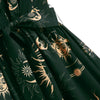 Sun Moon and Star Print Belted Skater Dress