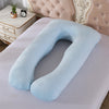 Crystal Velvet U Shape Maternity Sleeping Support Pillow for Side Sleeper Pregnant Women