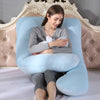 Crystal Velvet U Shape Maternity Sleeping Support Pillow for Side Sleeper Pregnant Women