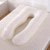 Crystal Velvet U Shape Maternity Sleeping Support Pillow for Side Sleeper Pregnant Women