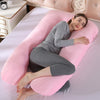 Crystal Velvet U Shape Maternity Sleeping Support Pillow for Side Sleeper Pregnant Women