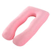 Crystal Velvet U Shape Maternity Sleeping Support Pillow for Side Sleeper Pregnant Women
