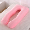 Crystal Velvet U Shape Maternity Sleeping Support Pillow for Side Sleeper Pregnant Women