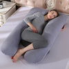 Crystal Velvet U Shape Maternity Sleeping Support Pillow for Side Sleeper Pregnant Women