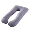 Crystal Velvet U Shape Maternity Sleeping Support Pillow for Side Sleeper Pregnant Women