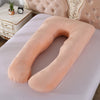 Crystal Velvet U Shape Maternity Sleeping Support Pillow for Side Sleeper Pregnant Women