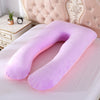 Crystal Velvet U Shape Maternity Sleeping Support Pillow for Side Sleeper Pregnant Women