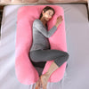 Crystal Velvet U Shape Maternity Sleeping Support Pillow for Side Sleeper Pregnant Women