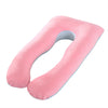 Crystal Velvet U Shape Maternity Sleeping Support Pillow for Side Sleeper Pregnant Women