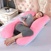 Crystal Velvet U Shape Maternity Sleeping Support Pillow for Side Sleeper Pregnant Women